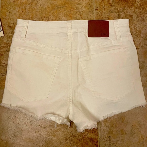 White high rise jean shorts from Aeropostale. - Picture 3 of 3